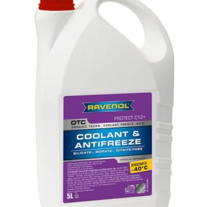 مایع خنک کننده راونول +RAVENOL OTC Premix -40°C Protect G12 پنج لیتری