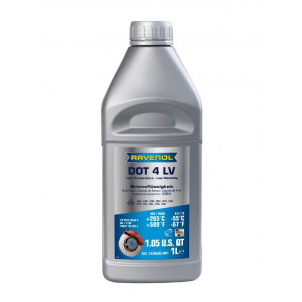خرید روغن ترمز DOT4 LV راونول 1 لیتری | Ravenol Brake Fluid - تصویر 1