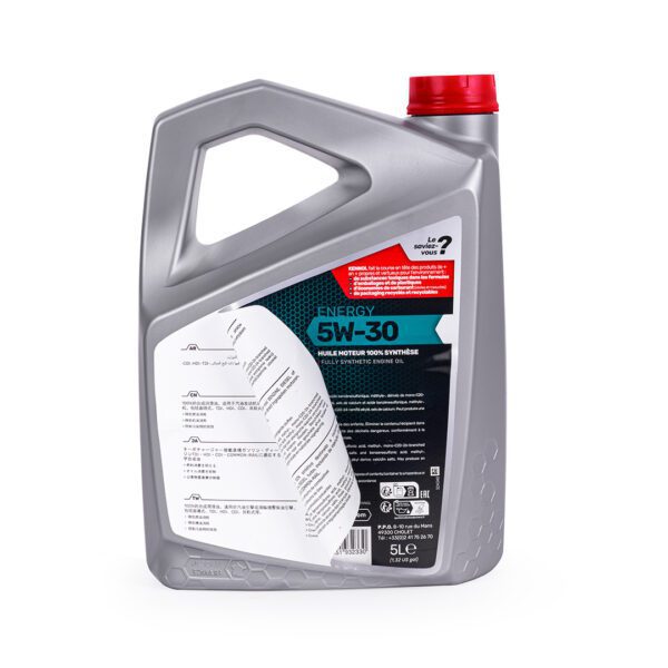 روغن موتور کنول فرانسه5W30 انرژی SN پنج لیتری اورجینال شناسنامه دار - تصویر 3